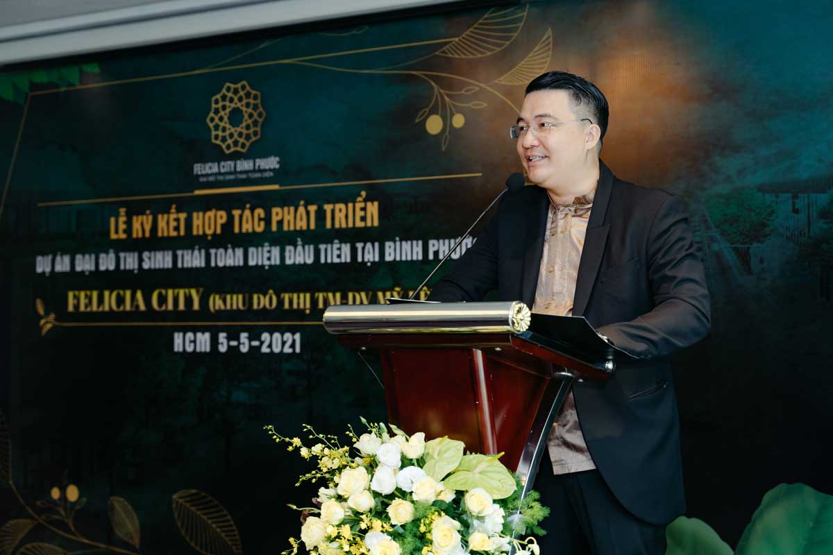 Mr. Nguyen Van Thong, Chairman - General Director of Thien An Holdings, the project developer and distributor, spoke.