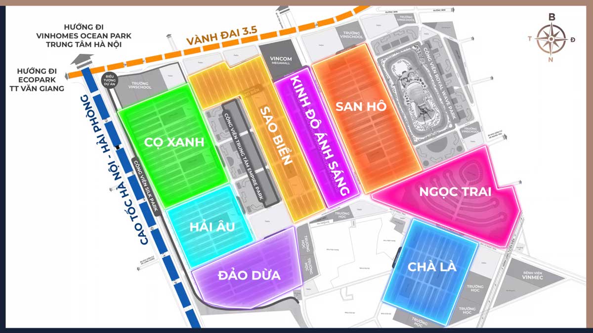 Subdivision of Vinhomes Ocean Park 2 Urban Area Project The Empire Subdivision of Vinhomes Ocean Park 2 Urban Area Project The Empire