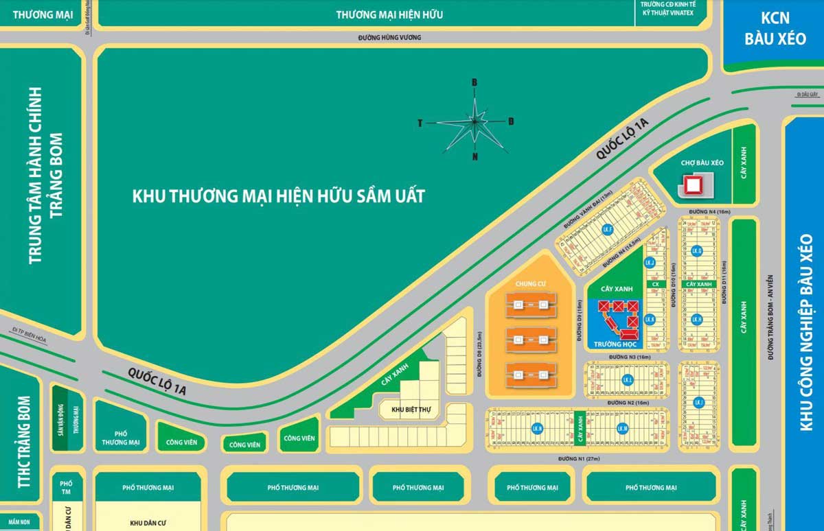 Project Plan of Bau Xeo Urban Area Trang Bom Dong Nai