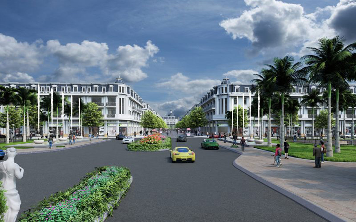Main axis of Agora City Long An Project Main axis of Agora City Long An Project