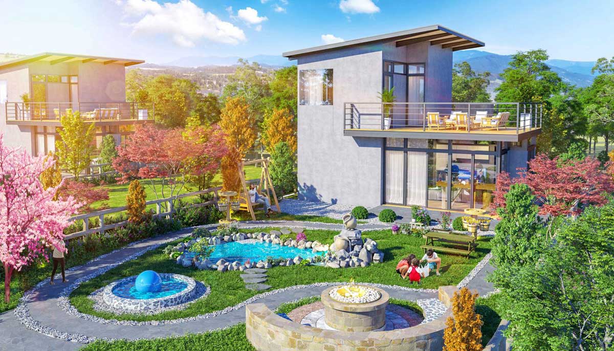 Sakura Garden Bao Loc Villa Landscape 2021 - Sakura Garden Bao Loc