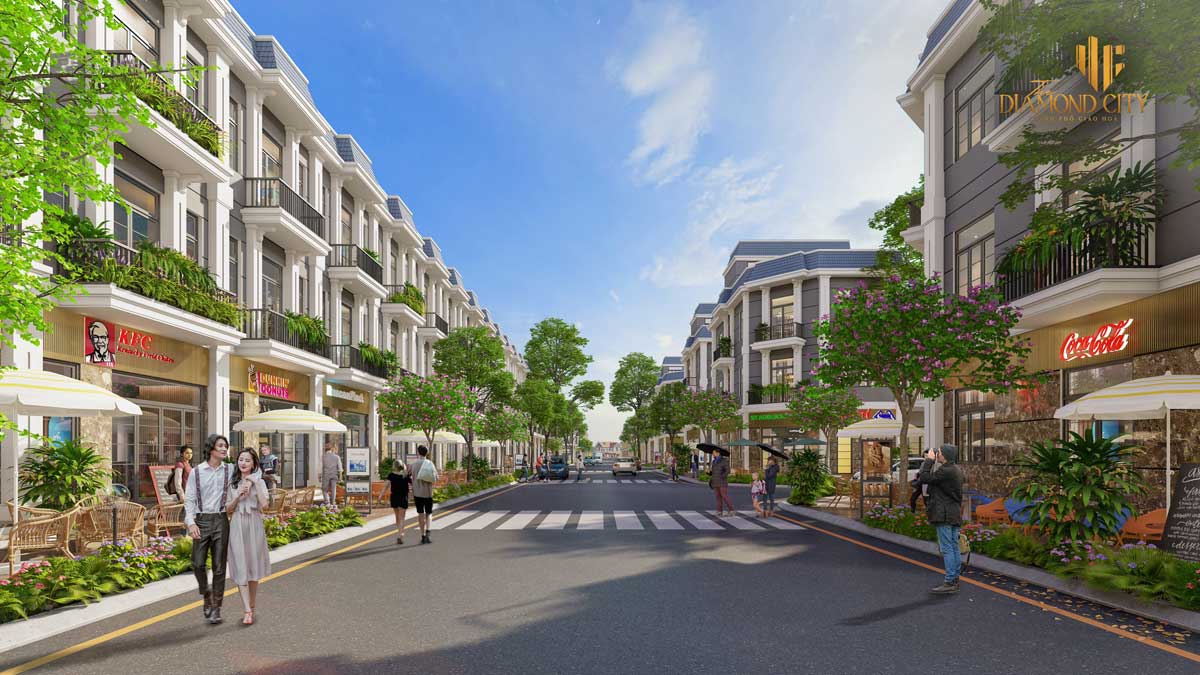 Quoc Linh Residential Area House landscape of The Diamond City Project - Quoc Linh Residential Area
