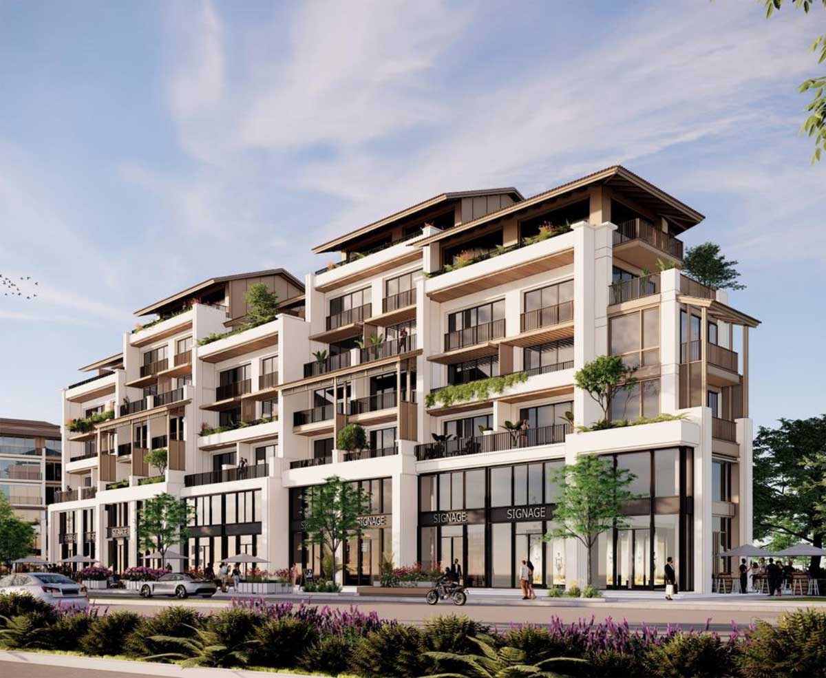 Perspective of Townhouse Sun Cosmo Residence Da Nang Perspective of Townhouse Sun Cosmo Residence Da Nang