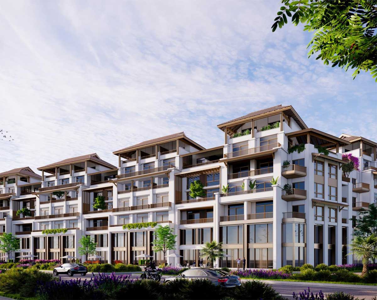 Perspective of Townhouse Sun Cosmo Residence Da Nang Perspective of Townhouse Sun Cosmo Residence Da Nang