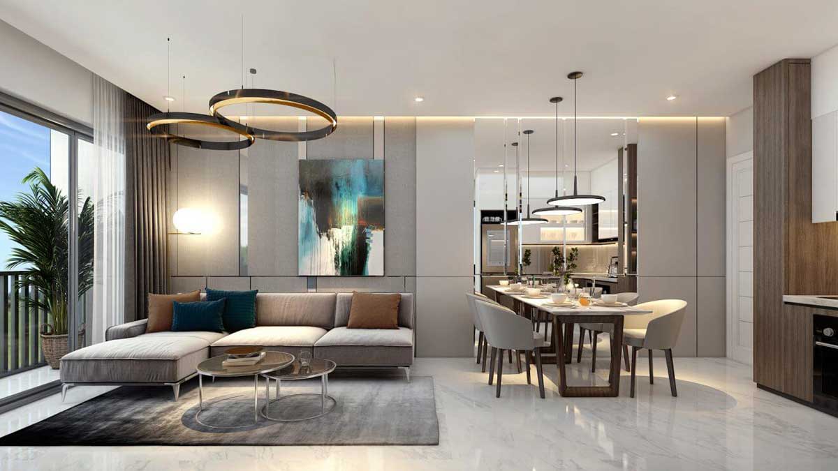 Living room of Grand Park City Long An Townhouse Living room of Grand Park City Long An Townhouse