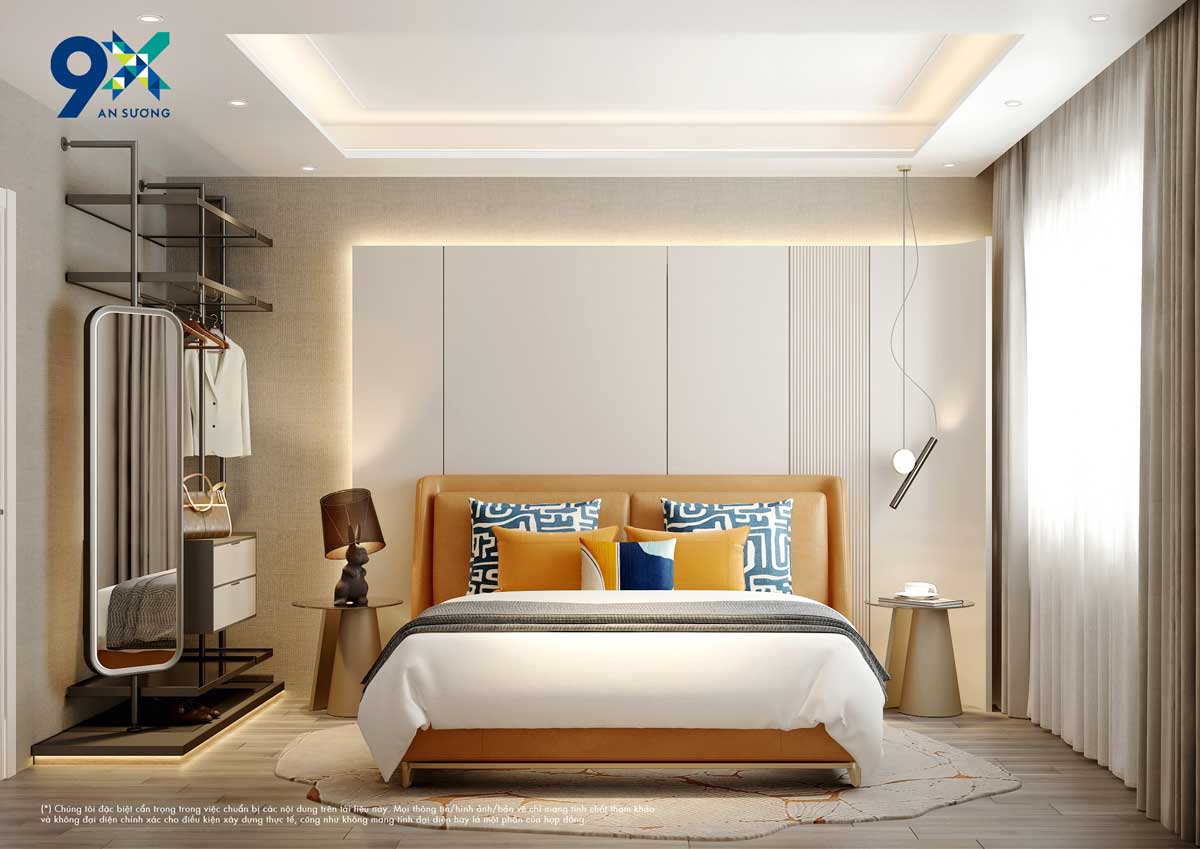 Master bedroom 2 bedroom apartment 9X An Suong Hoc Mon Master bedroom 2 bedroom apartment 9X An Suong Hoc Mon