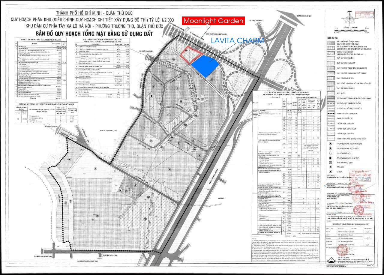 Detailed planning for 1/500 Moonlight Garden Thu Duc Project Detailed planning for 1/500 Moonlight Garden Thu Duc Project