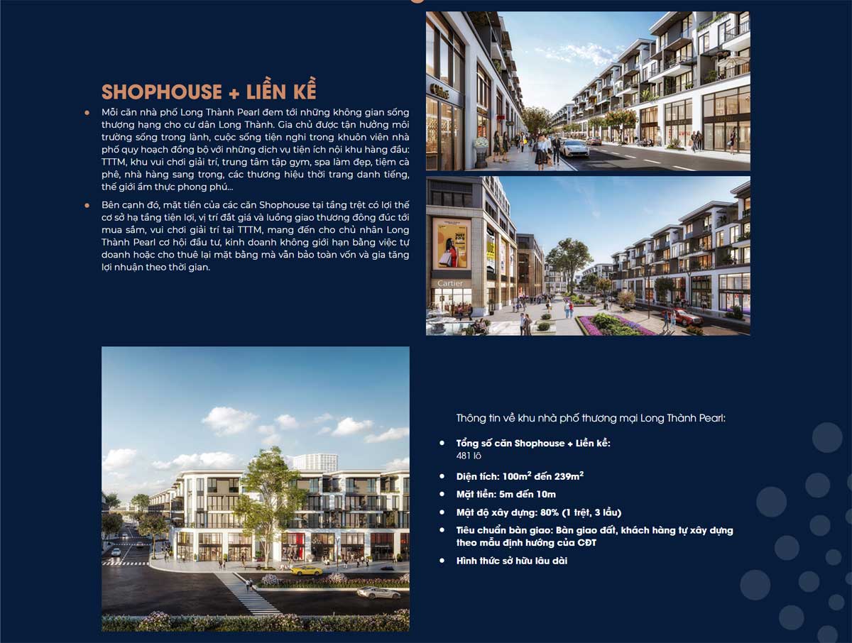 Long Thanh Pearl Townhouse & Shophouse