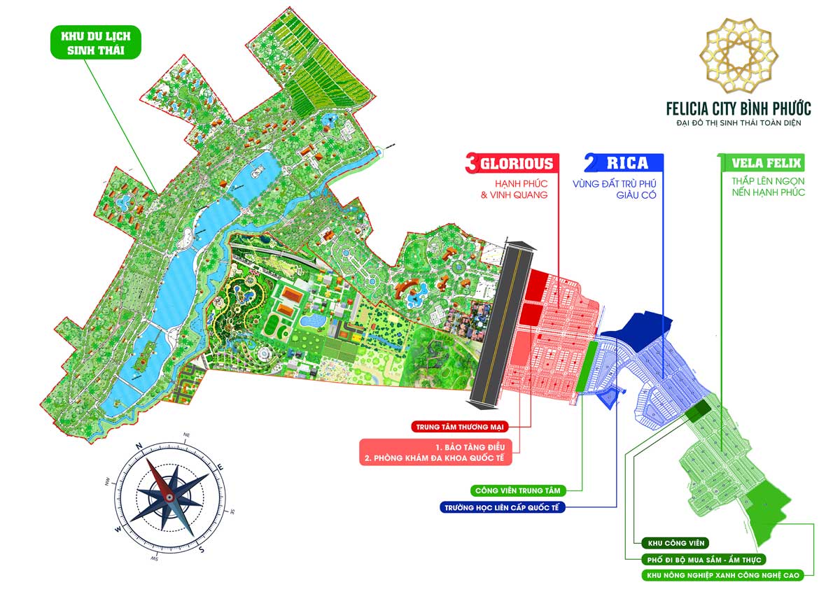 Overall Plot Plan of Felicia City Urban Area Project, Binh Phuoc