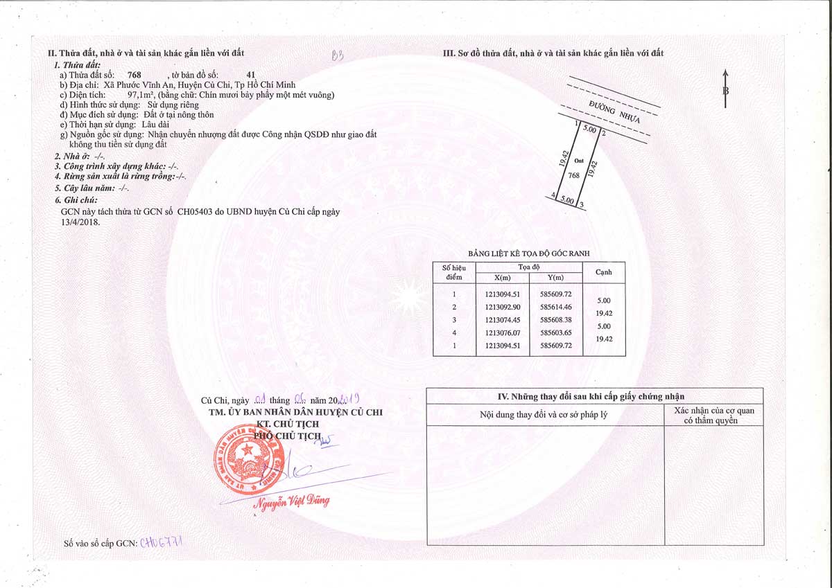 Land lot number B03 Thinh Vuong 2 Residence residential area Cu Chi - Thinh Vuong 2 Residence residential area Cu Chi