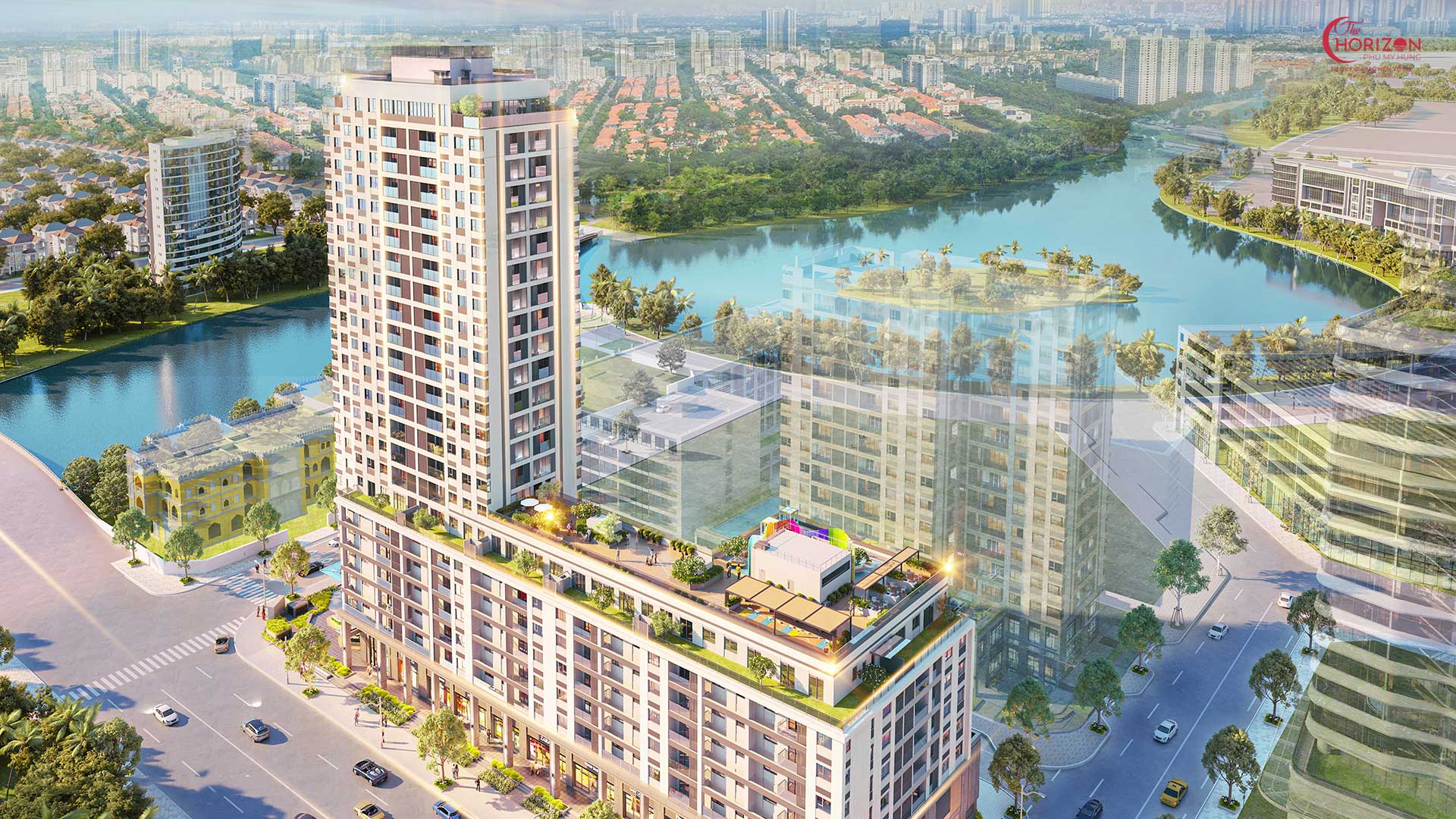 Perspective of The Horizon Phu My Hung Apartment Project