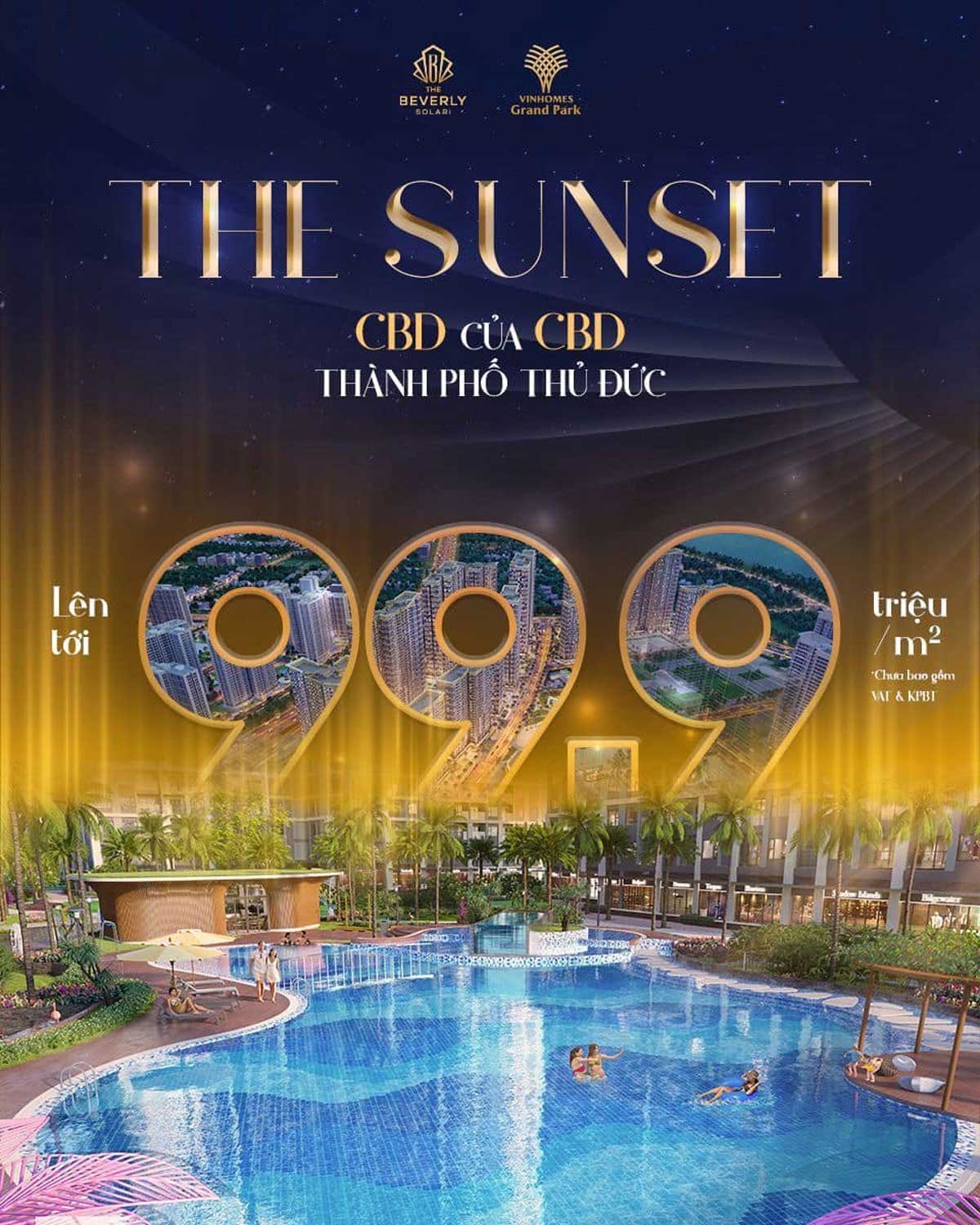 The Sunset Thu Duc Apartment - Selling price up to 99.9 million/m2