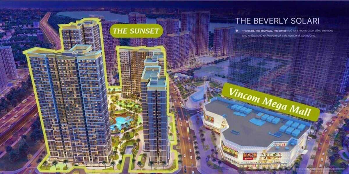 The Sunset Apartment Complex at Vinhomes Grand Park Project