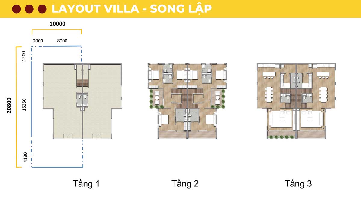 Sun Cosmo Residence Danang Semi-Detached Villa Design Sun Cosmo Residence Danang Semi-Detached Villa Design