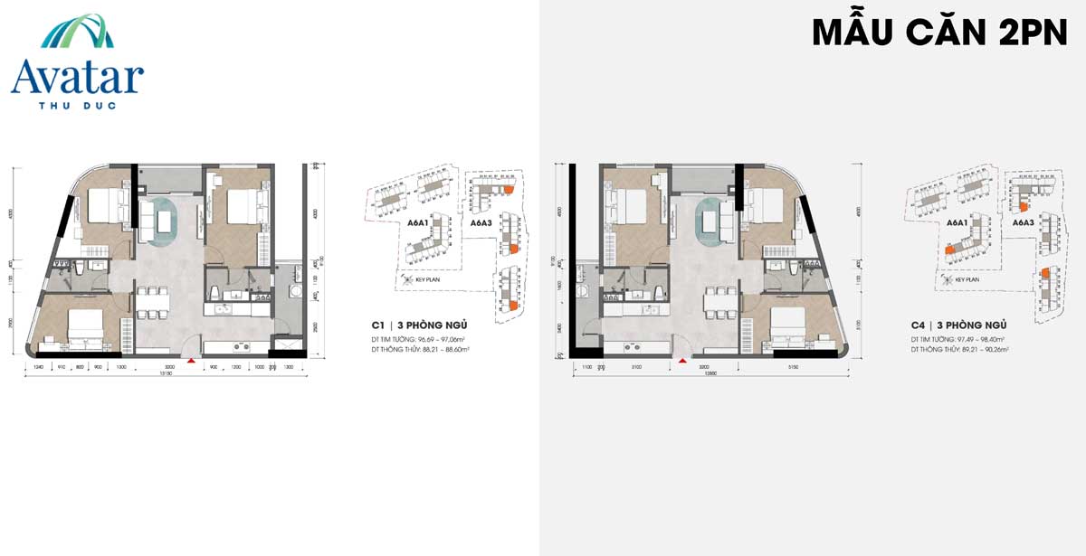 Apartment Design C1-C4-3PN Avatar Thu Duc Apartment Design C1-C4-3PN Avatar Thu Duc