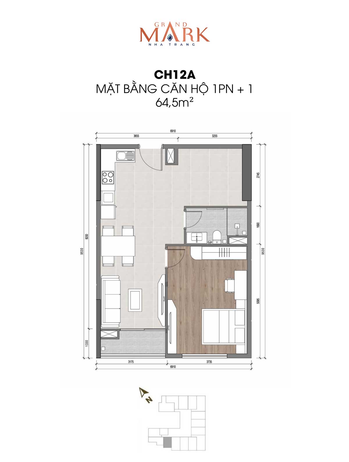Grand Mark Nha Trang Apartment design 12A Grand Mark Nha Trang - Grand Mark Nha Trang