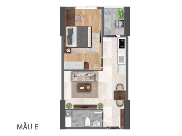 1BR Apartment Design Bcons Solary 1BR Apartment Design Bcons Solary
