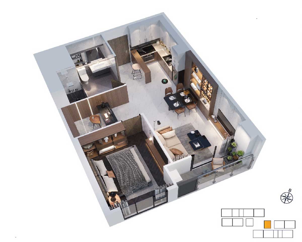 1BR Apartment Design Glory Heights Vinhomes Grand Park 1BR Apartment Design Glory Heights Vinhomes Grand Park