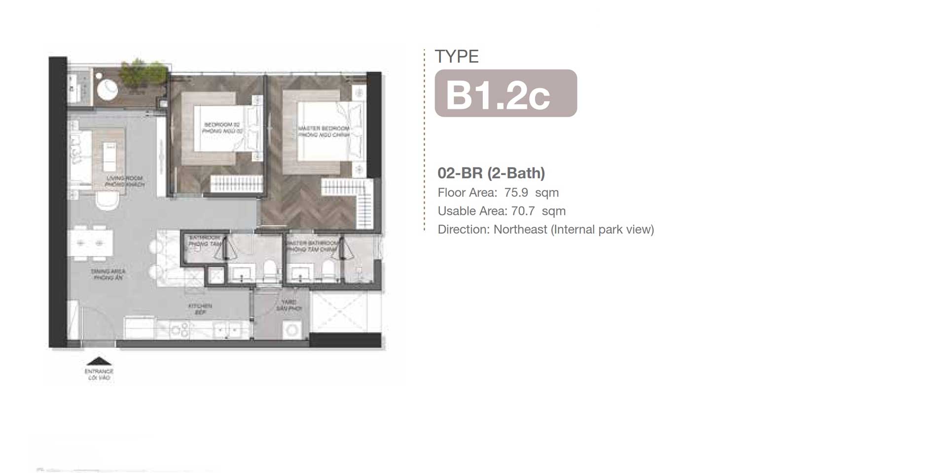 Design of 2-bedroom apartment Gamuda Land Mai Chi Tho Thu Duc Design of 2-bedroom apartment Gamuda Land Mai Chi Tho Thu Duc