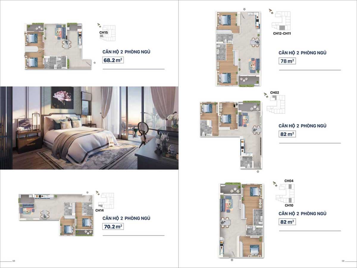 Grand Mark Nha Trang 2BR Apartment Design Grand Mark Nha Trang 2BR Apartment Design