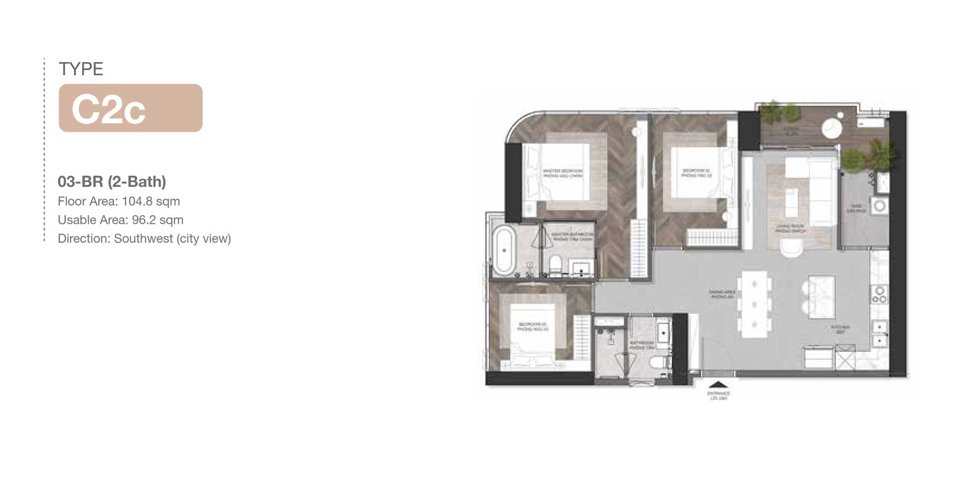 3-bedroom apartment design Gamuda Land Mai Chi Tho Thu Duc 3-bedroom apartment design Gamuda Land Mai Chi Tho Thu Duc
