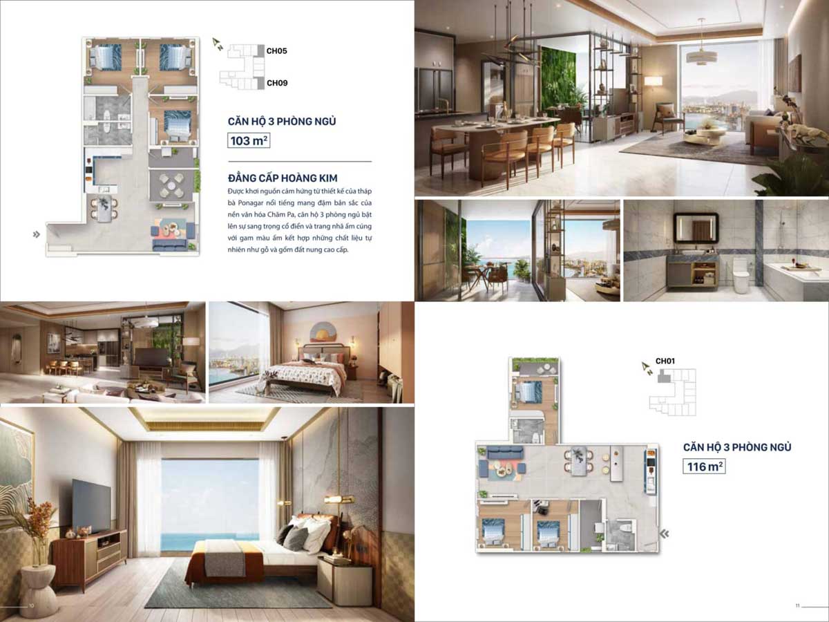Grand Mark Nha Trang 3BR Apartment Design Grand Mark Nha Trang 3BR Apartment Design