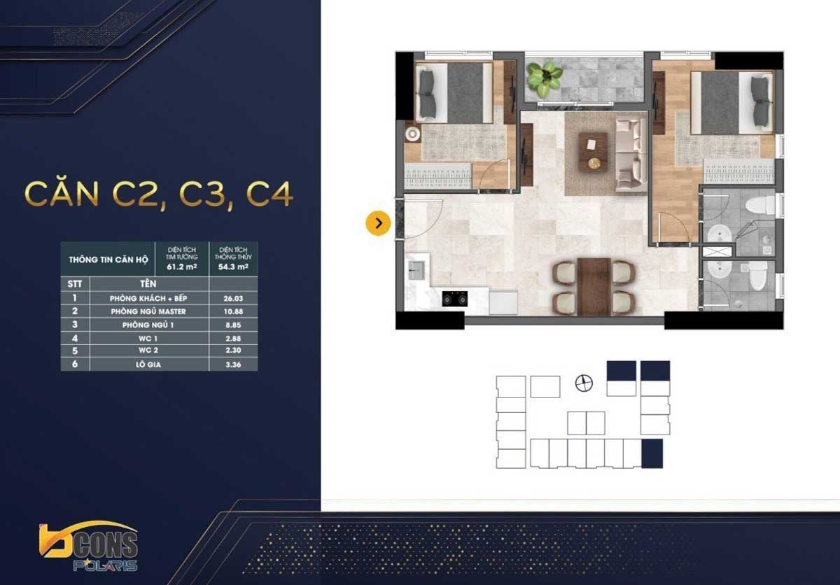 Apartment Design C1-C2-C3 Bcons Polaris Le Trong Tan Di An Binh Duong