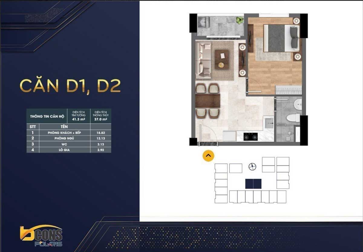 Apartment Design D1-D2 Bcons Polaris Le Trong Tan Di An Binh Duong