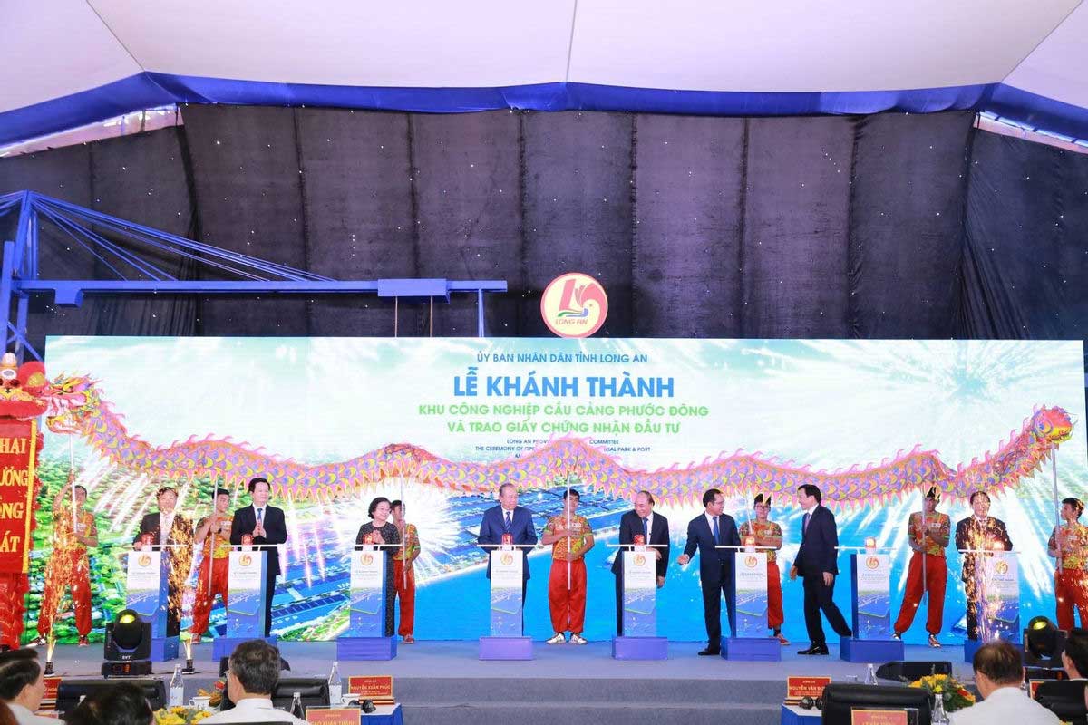 Prime Minister attends the inauguration ceremony of Phuoc Dong Port Industrial Park in Long An