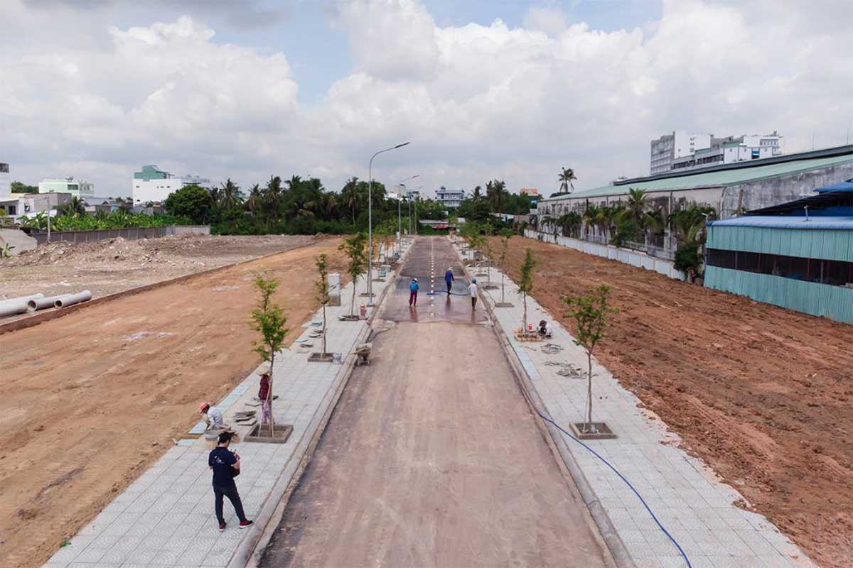 Construction progress of The Garden View Land Project, District 12