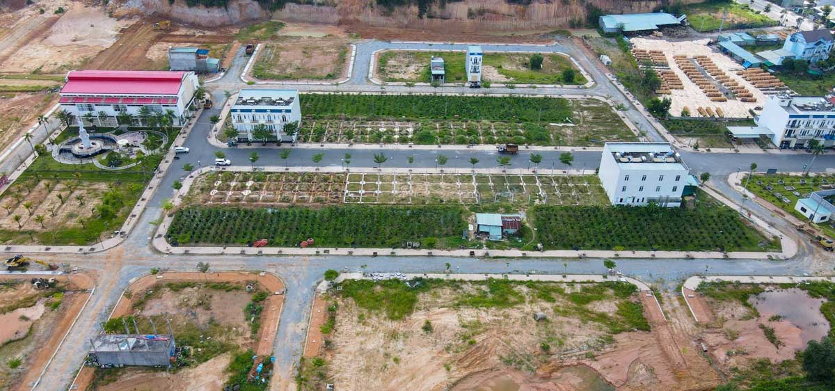 Construction progress of Green Valley City Tan Uyen Binh Duong project Construction progress of Green Valley City Tan Uyen Binh Duong project