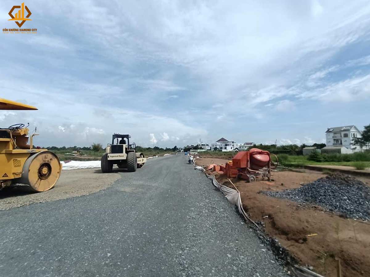 Tien do thi cong con khuong diamond city 2021 - Cồn Khương Diamond City