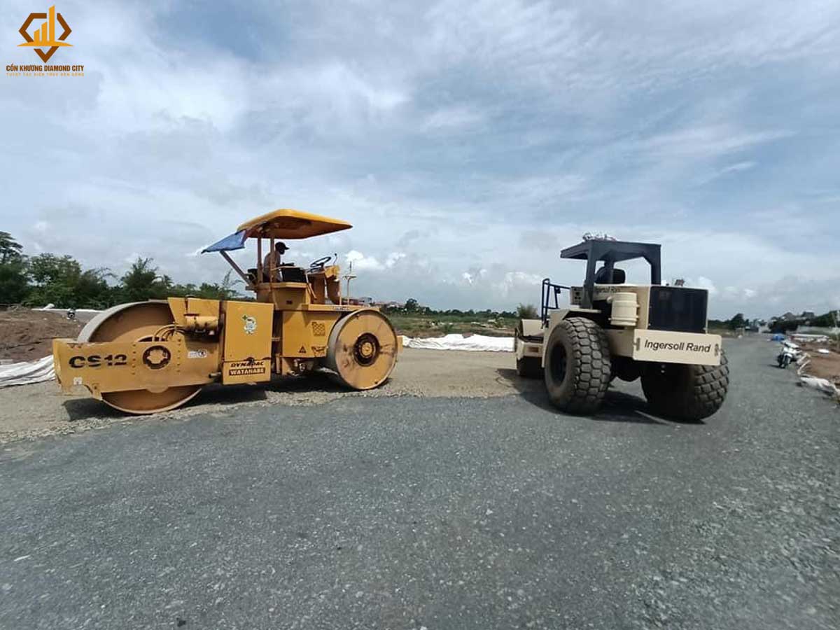 Tien do thi cong con khuong diamond city thang 5 nam 2021 - Cồn Khương Diamond City