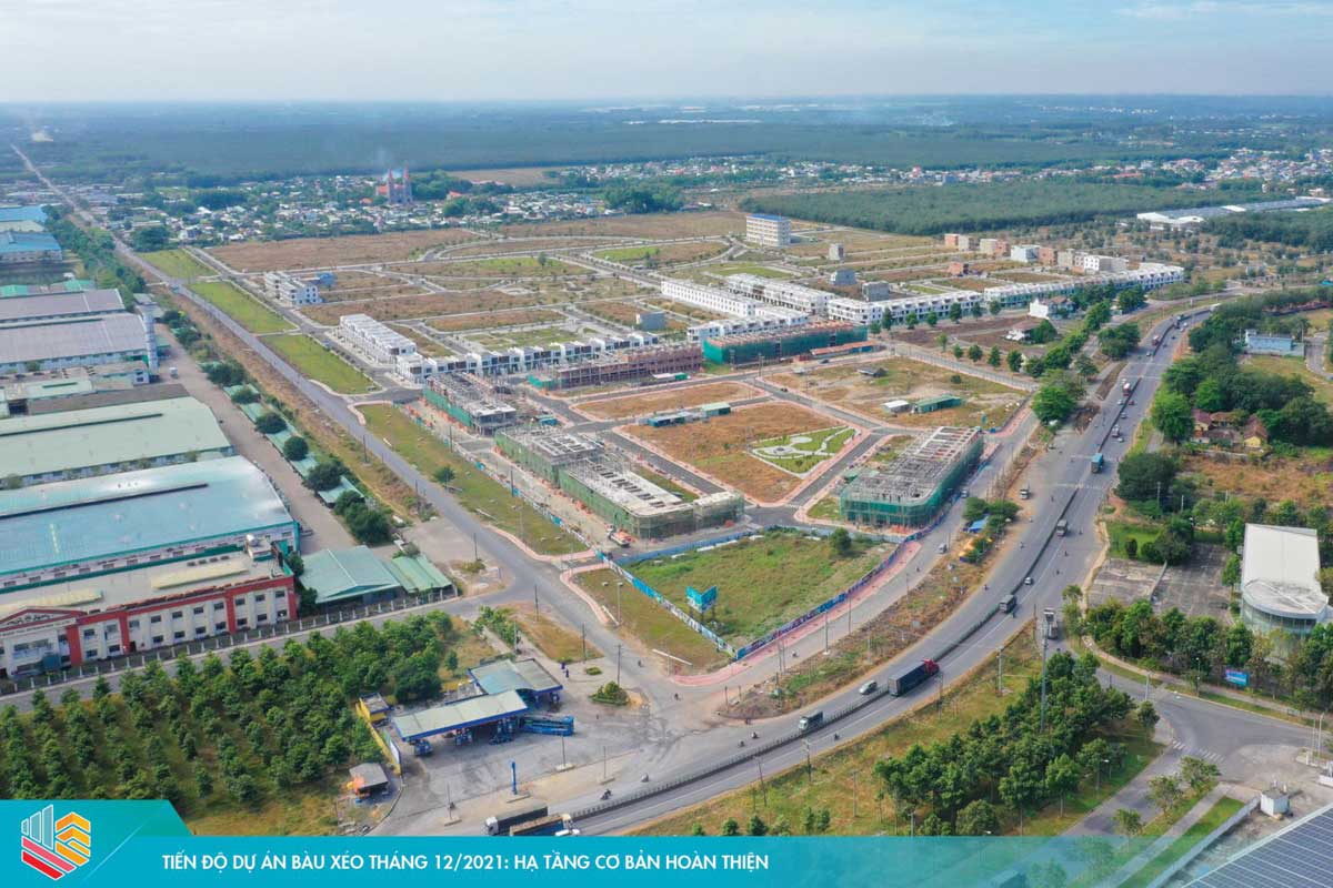 Tien do thi cong Du an Bau Xeo Trang Bom - Khu đô thị Bàu Xéo