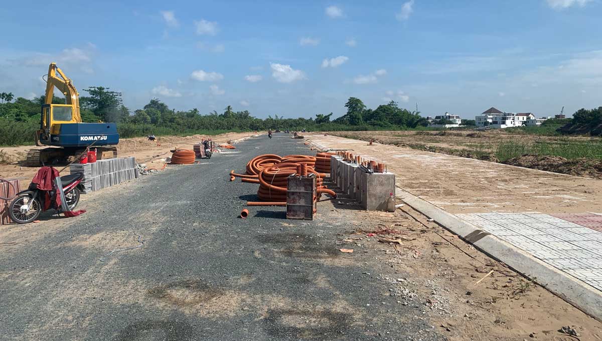 tien do thi cong du an con khuong diamond city thang 6 nam 2021 - Cồn Khương Diamond City