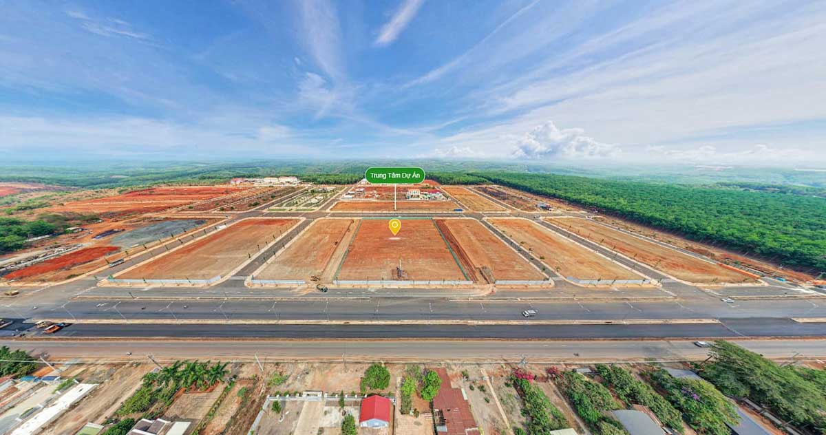 Construction progress of Diamond Centre Point Binh Phuoc project