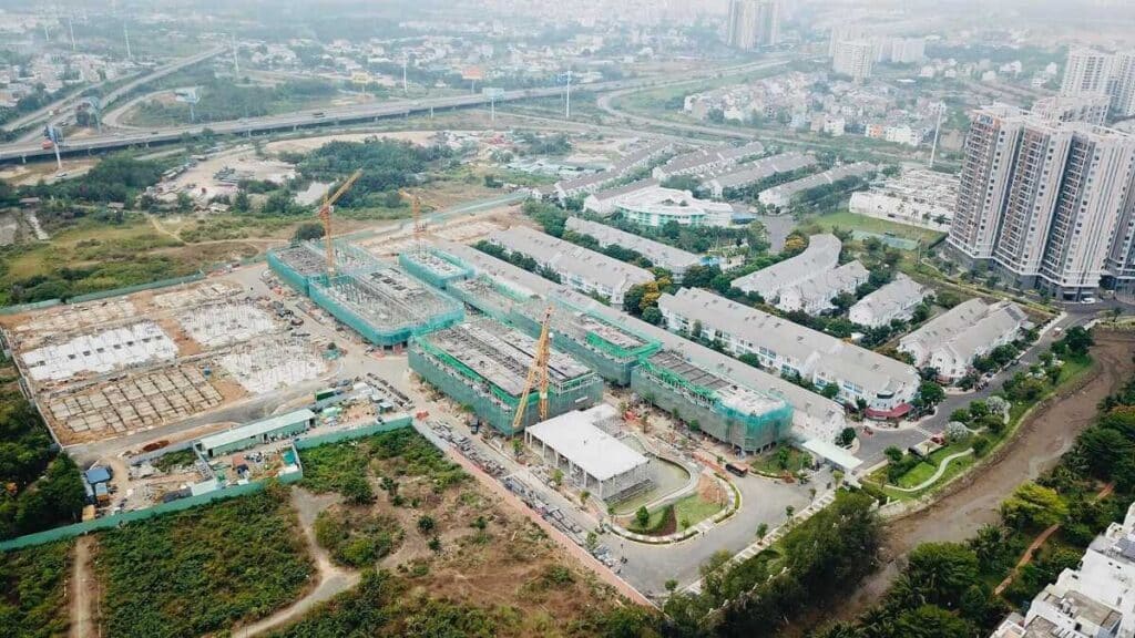 Construction progress of Emeria Thu Duc Project