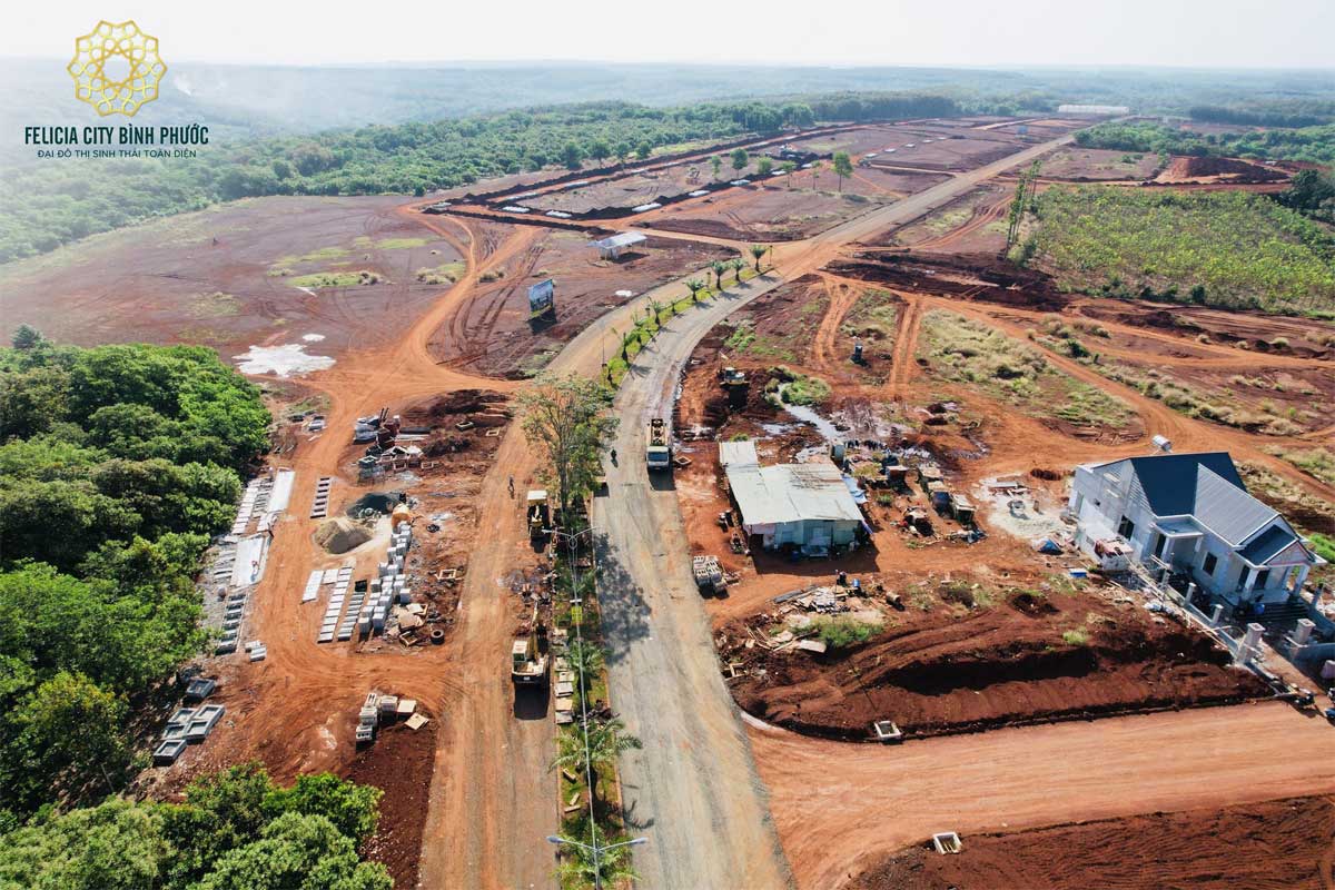 FELICIA CITY BINH PHUOC Construction progress of Felicia City Binh Phuoc Project 2022 - FELICIA CITY BINH PHUOC