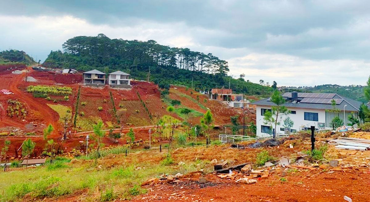 Construction progress of Forest Hills Bao Loc project