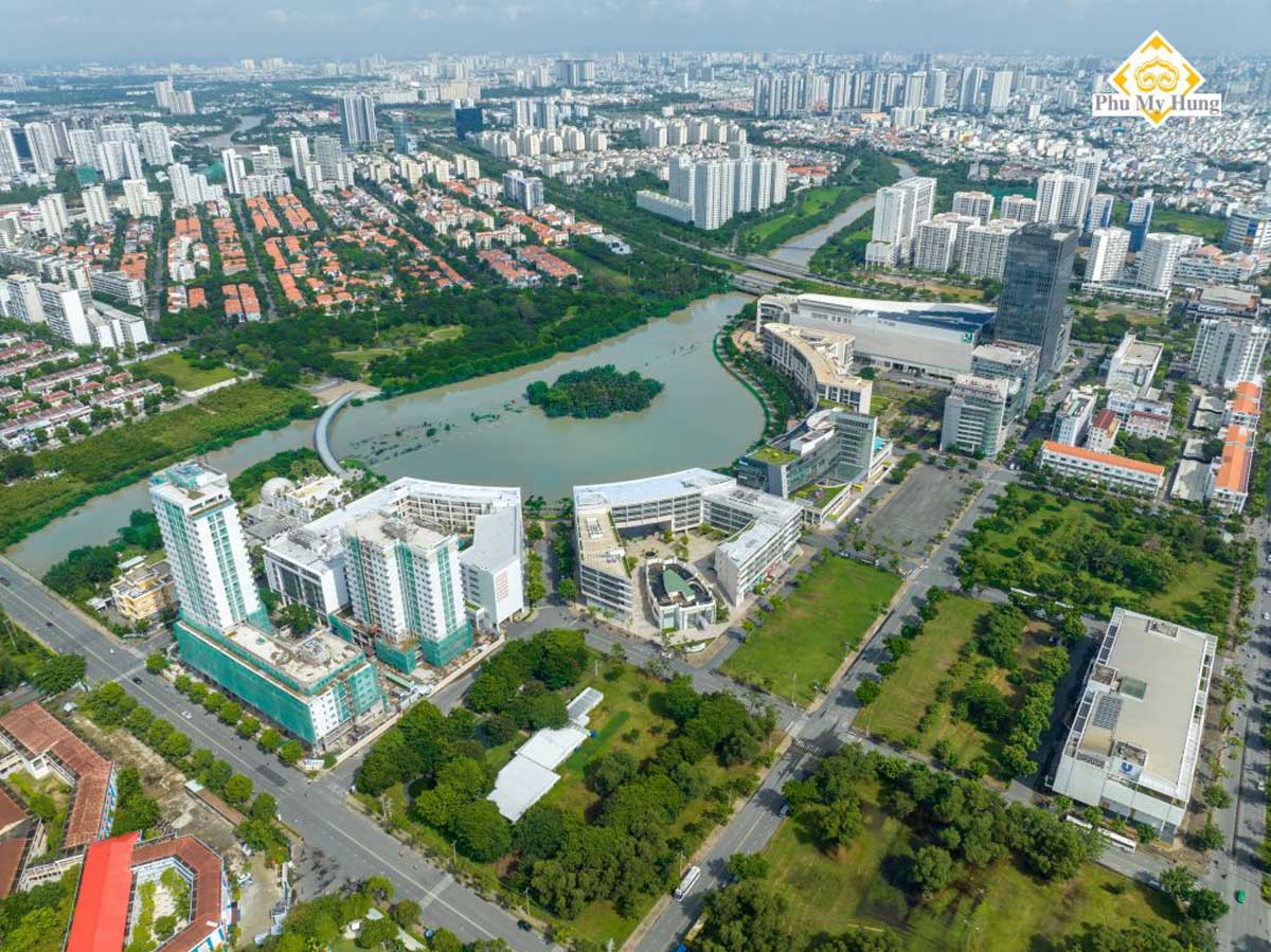 construction progress of the Horizon Phu My Hung project - The Horizon Phu My Hung