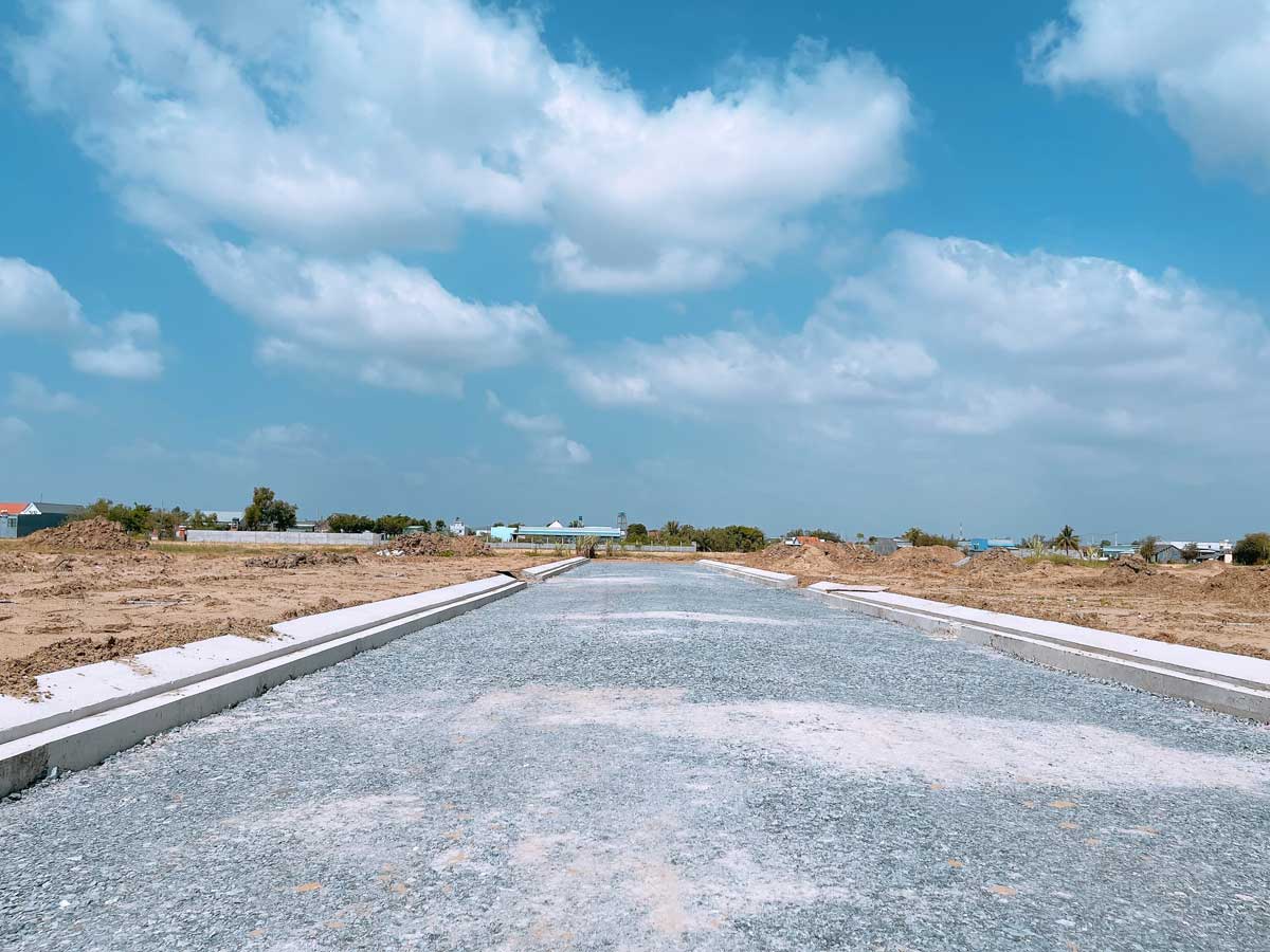 construction progress of Phuoc Dong residential area project - PHUOC DONG GARDEN RESIDENTIAL AREA