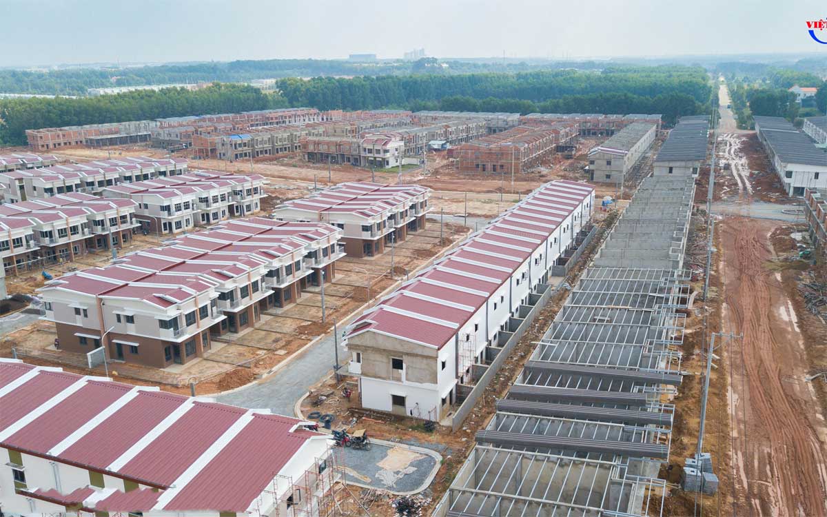 Construction progress of The Oasis Project in Binh Duong Construction progress of The Oasis Project in Binh Duong
