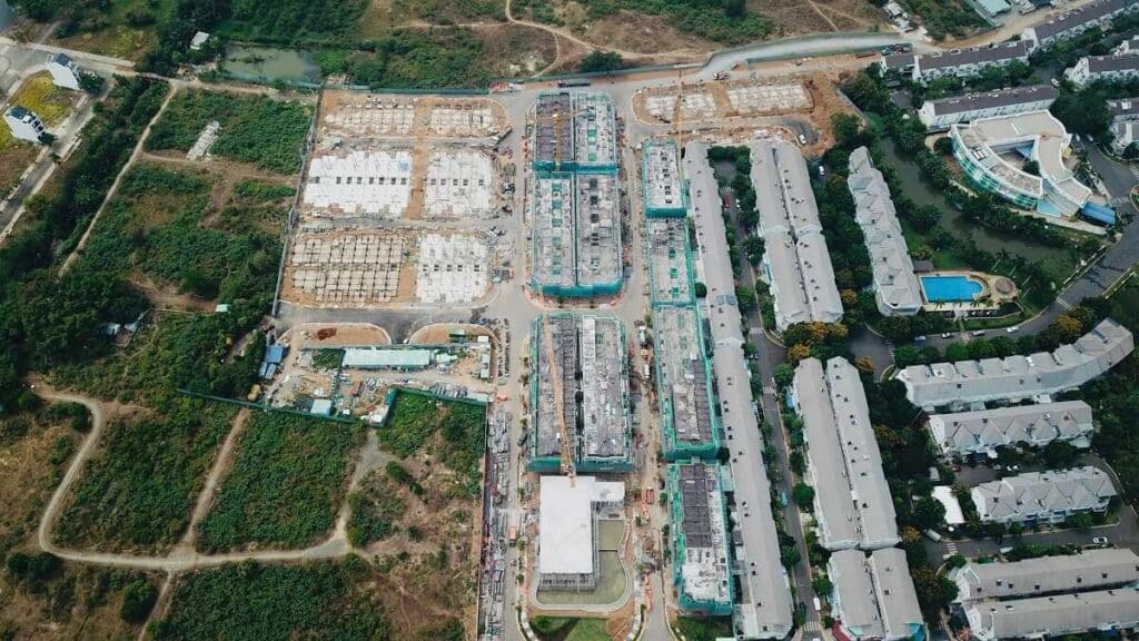 Construction progress of Emeria Thu Duc Project