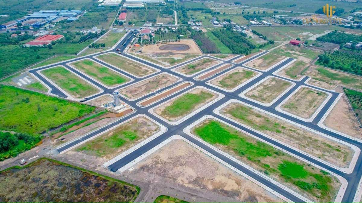 Quoc Linh Residential Area Construction progress of Quoc Linh Diamond City Residential Area Duc Hoa Long An - Quoc Linh Residential Area
