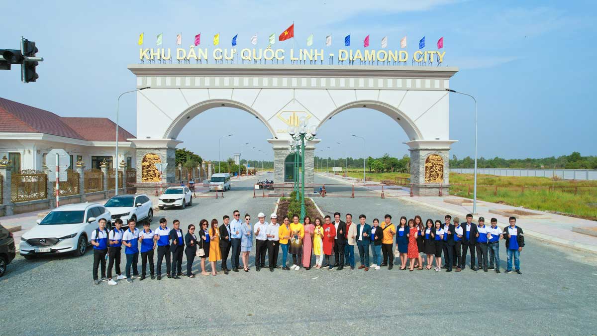 The Diamond City Tien do thi cong tai Du an The Diamond City Duc Hoa - The Diamond City