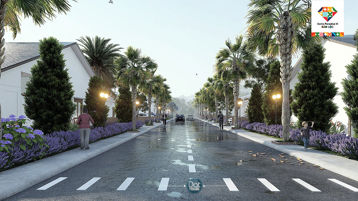 Main axis of Gems Paradise Bao Loc Project Main axis of Gems Paradise Bao Loc Project