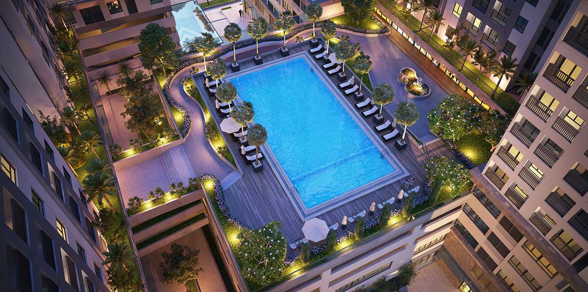 Infinity pool Moonlight Avenue Apartment Project Thu Duc Infinity pool Moonlight Avenue Apartment Project Thu Duc