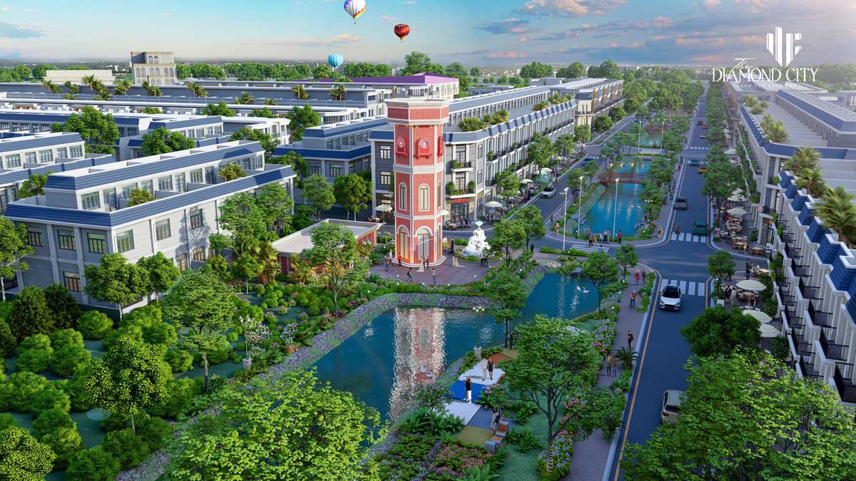 Quoc Linh Residential Area Central park facilities of The Diamond City Project - Quoc Linh Residential Area