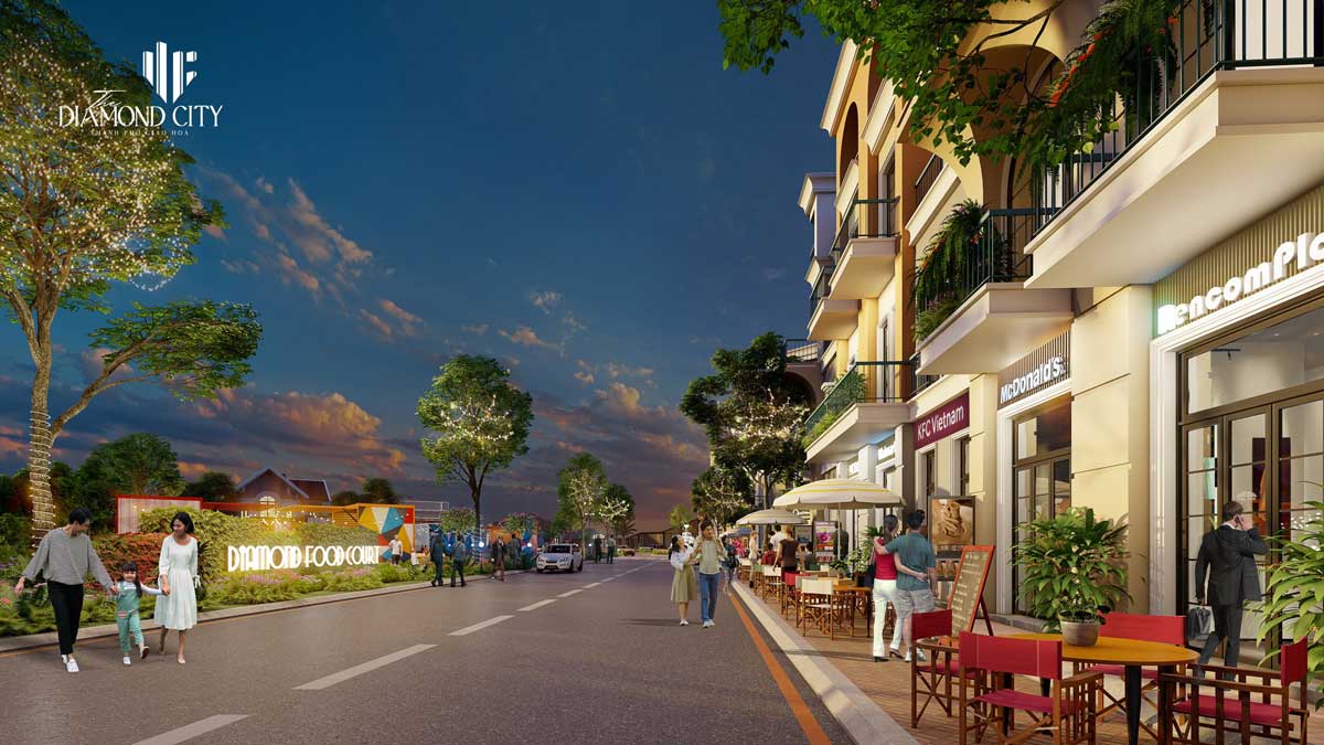 Quoc Linh Residential Area Amenities of Diamond Food Area The Diamond City Project - Quoc Linh Residential Area