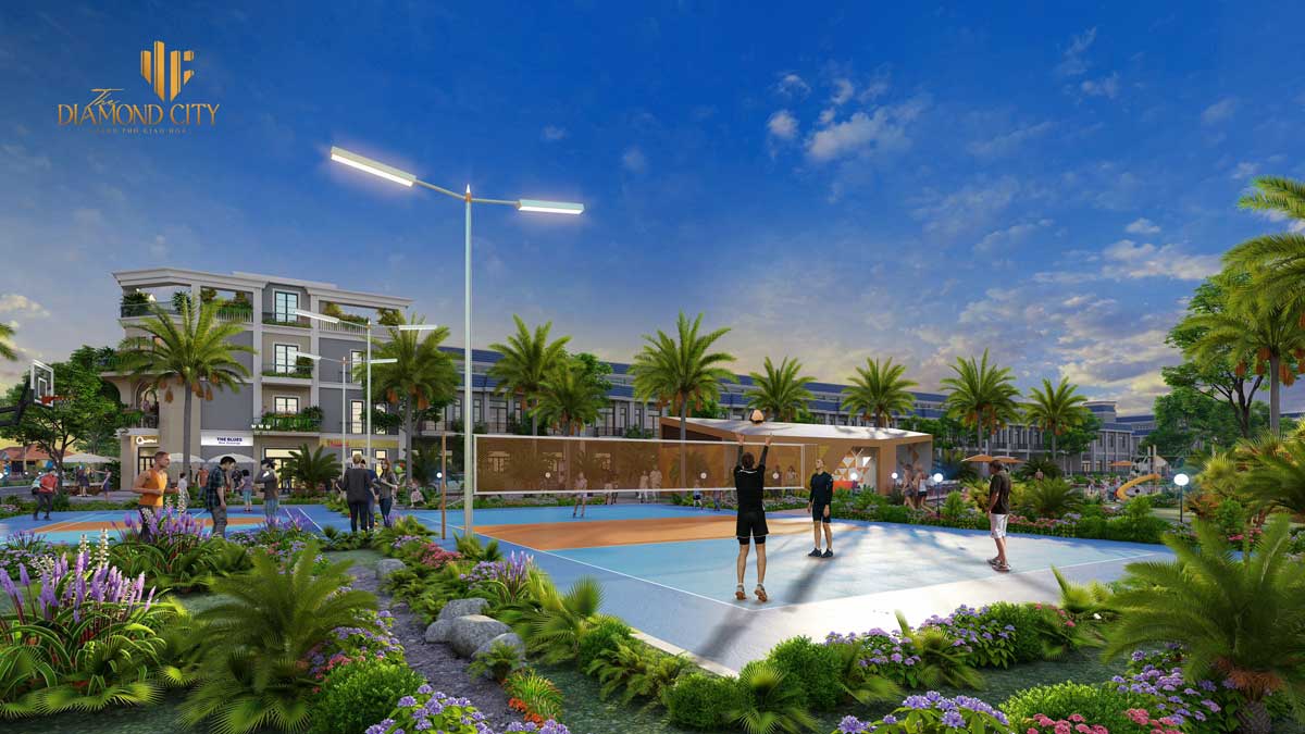 Quoc Linh Residential Area Amenities of the multi-purpose sports area of The Diamond City Project - Quoc Linh Residential Area